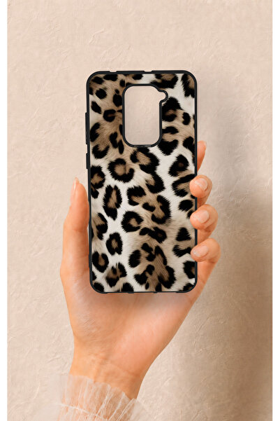 Vip Case Redmi Note 9 Uyumlu Leopar Derisi Desenli Silikon Kılıf