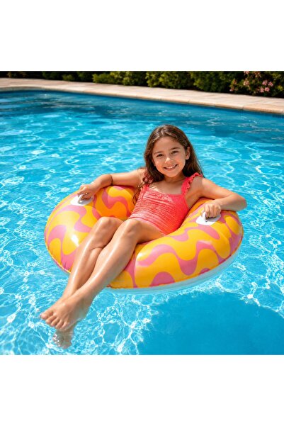 BuradaBuldun Inflatable Sea & Pool Ring 91 cm (Ages 9+) Orange