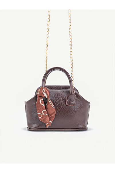 MYSTOBAG Singo Burs Chain Strap Handbag and Shoulder Bag with Closure