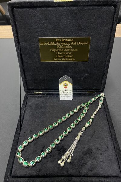 tesbihhan kehribar Özel Kutulu Metal Mineli Tesbih