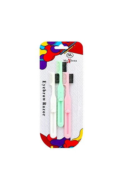 MAXDONA Eyebrow Shaving Mousse, Pack of 3, White, Green and Pink