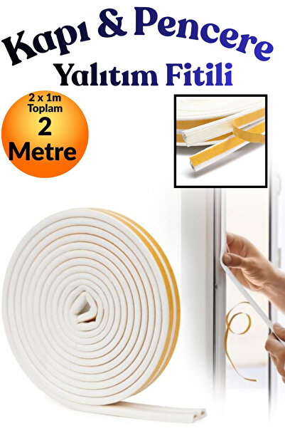 KAYRA LEATHER CRAFT White 1 X 2= 2 Meters Self-Adhesive Door Window Tape Weat...