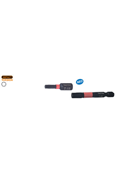 Tactix 455428 Μύτες TORX IMPACT TORSION T40 × 50 mm 2 τεμ