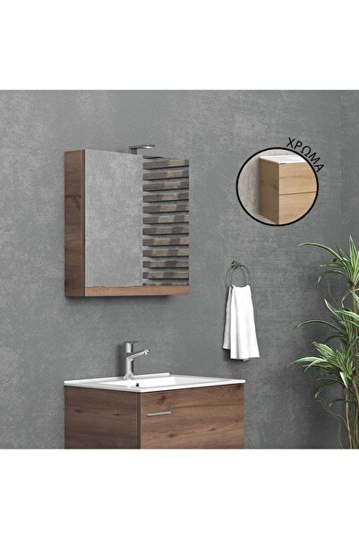 Karag Καθρέπτης ανοιγόμενος Elvezia 8502 Collection:NEW 60x13x60cm