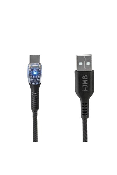 Jumbo Cablu încărcare și transfer date USB la Type-C cu lumină LED, 1.2 m