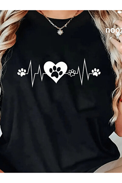 NOURAM Paw Print Heartbeat Veterinarian Vet Tech Funny Pulse T-Shirt, Seasona...