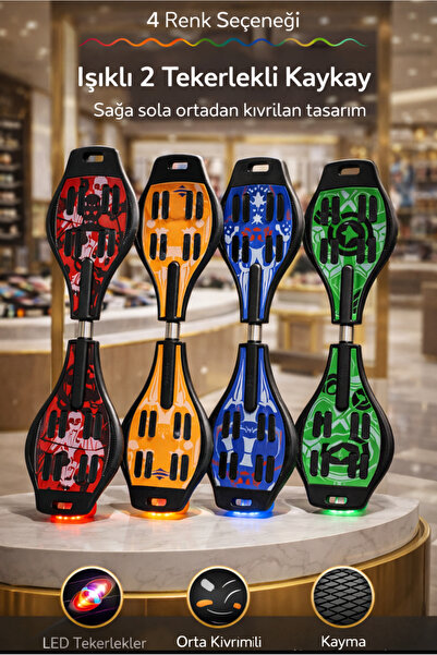 Empressco Yolda Eğlence İçin 2 Tekerli Waveboard Kaykay, Kaydırmaya Hazır!