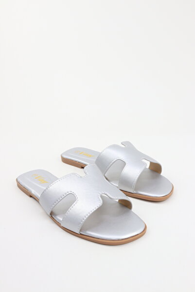 VİNY Women's Flat Sandals Open Toe Slip-On Slippers, Casual Lightweight Summe...