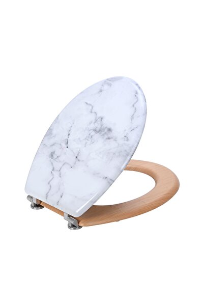 Estia Home Art ESTIA ΚΑΠΑΚΙ ΛΕΚΑΝΗΣ MARBLE ΜΕ ΜΕΝΤΕΣΕΔΕΣ ΑΠΟ ΚΡΑΜΑ ΨΕΥΔΑΡΓΥΡΟΥ