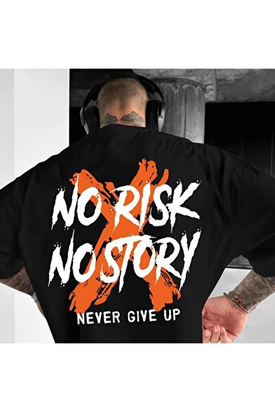 2mcup تي شيرت RISK NO STORY، قميص صيفي مسامي بتصميم ستريت وير مع طباعة حروف، ...