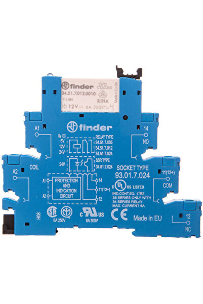 finder Modul Releu Ambreiaj 6.2mm 1p 6A 12V CC