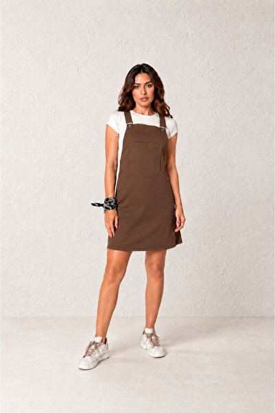 FREYA MODA Minimal Tasarım Gabardin Elbise
