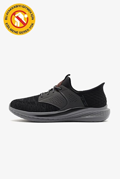 SKECHERS حذاء سلايد للرجال 210889 BKGY أسود/رمادي Juststep