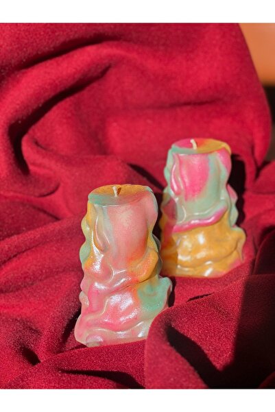 Moods Candle Studio Candy Soyut Tasarım Dekoratif Mum ( 1 ADET) – Çok Renkli ...