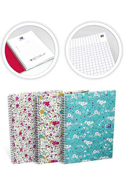 Oxford Caiet spiralat 70 de foi B5 cu pagini albe (Diverse modele/culori) Cod...
