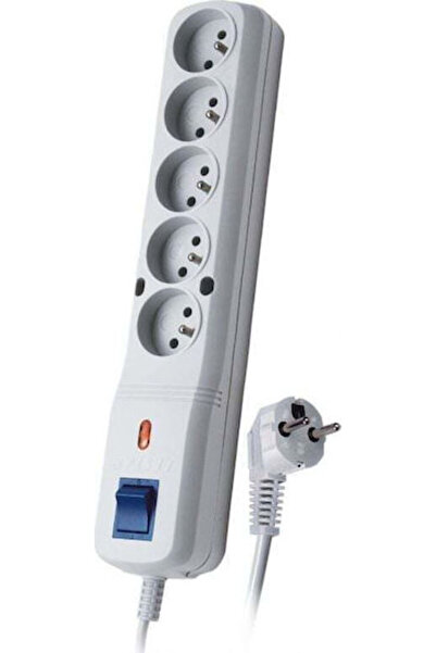 Lestar Prelungitor cu 5 prize cu cablu de 1.5m Gri Cod: 1966000392