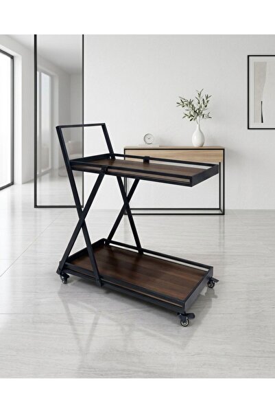 clivo home Arabic Serving Trolley, Easy to Clean and Has a Large Serving Spac...