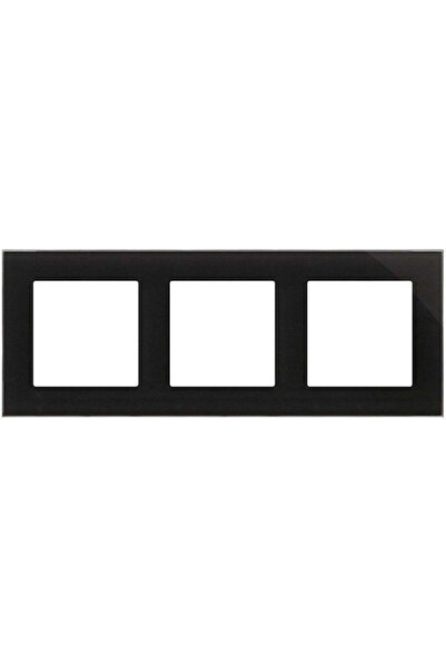Kontakt-Simon Simon 55 Ramă pliabilă în 3, Sticlă naturală, Negru clasic Trn3...