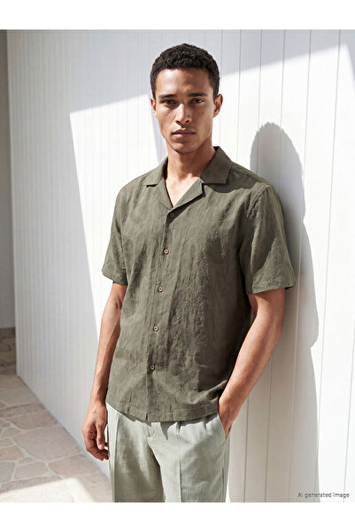 LC Waikiki Nevavm Regular Fit Patterned Men's Shirt with Difference