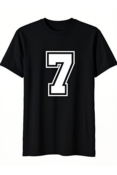 12 Teknoloji Men'S Number 7 Varsity Sports Team Jersey 2 Retro Casual Short-S...