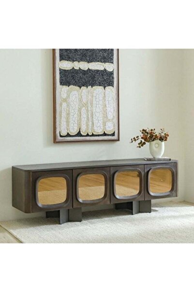 Danube Home Terrakai 4 Doors TV Unit upto 75 inch | Modern Design TV Cabinet ...