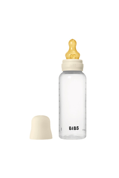 Bibs Πλαστικό μπιμπερό 270ml – θηλή λάτεξ – μέτρια ροή – ιβουάρ