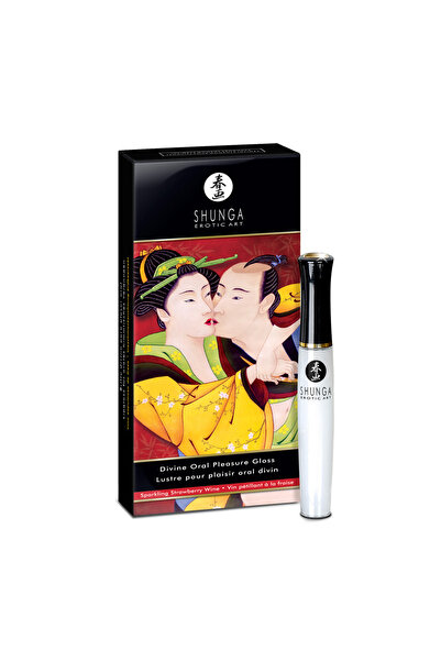 Shunga Luciu de buze oral Divin - Vin Spumant cu Căpșuni - 0.33 fl oz / 10 ml