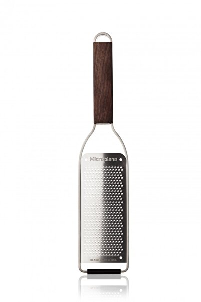 Microplane Razatoare Microplane, inox, maner din lemn de nuc, 30x6.5cm, argin...
