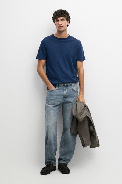 Massimo Dutti %100 pamuklu kısa kollu t-shirt