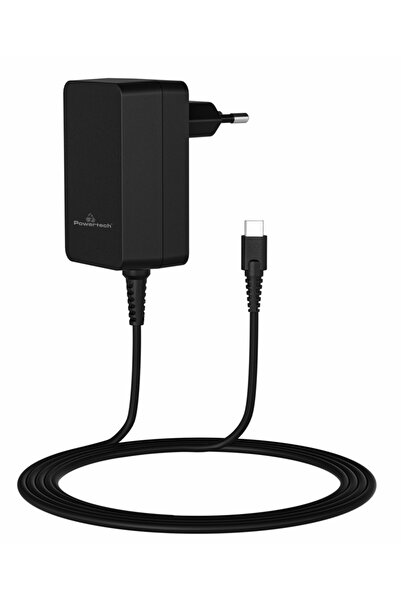 POWERTECH φορτιστής laptop PT-1155, USB-C PD, universal, 45W, μαύρος