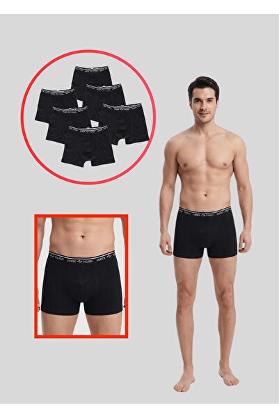 NACAR STORE Pack of 6 Men's Black Lycra Boxers