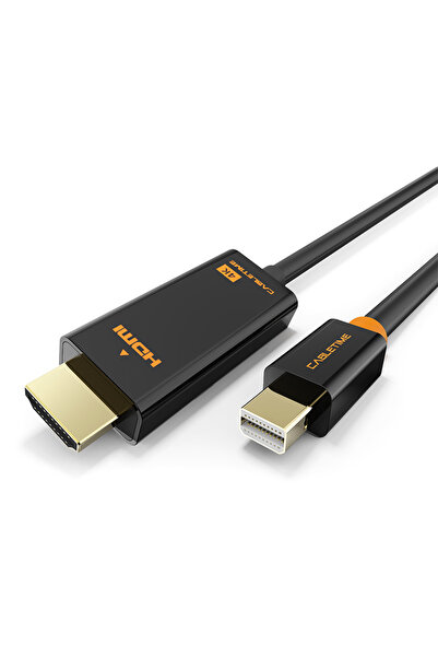 Cabletime καλώδιο mini DisplayPort σε HDMI CT-AV588-03G4K, 4K/30Hz, 1.8m, μαύρο