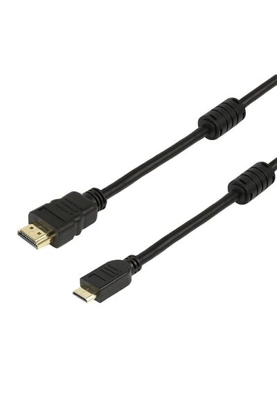 POWERTECH καλώδιο mini HDMI σε HDMI CAB-H011 με Ethernet, 1.5m, μαύρο