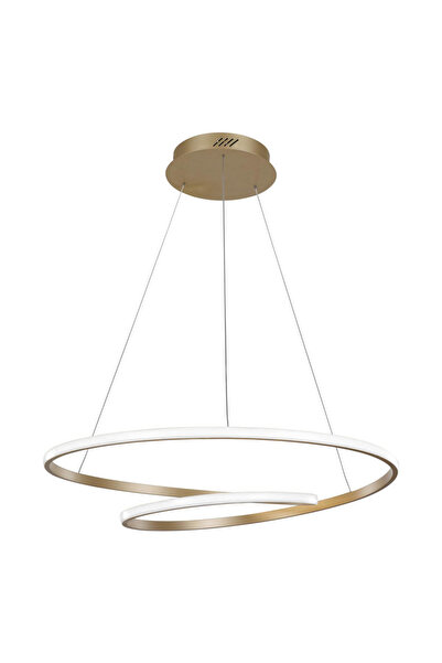 POWERTECH LED φωτιστικό οροφής HLL-0155, 25W, 4000K, Φ40cm, 1m, χρυσό