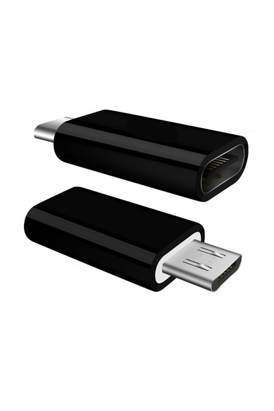 POWERTECH αντάπτορας Micro USB σε USB-C θηλυκό CAB-UC020, OTG, μαύρος