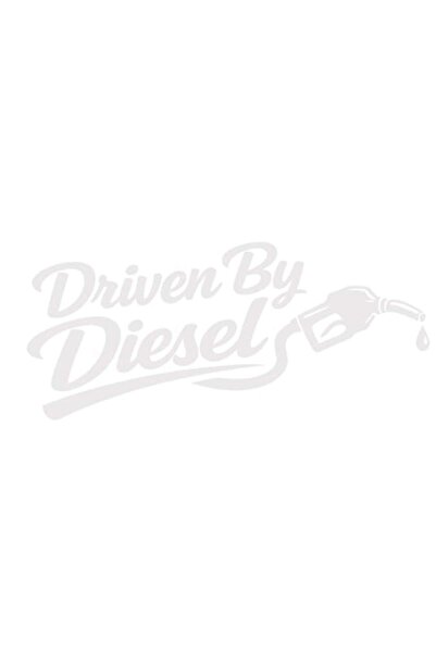 OEM Autocolant decorativ auto  "Driven By Diesel ", 15cm, Alb