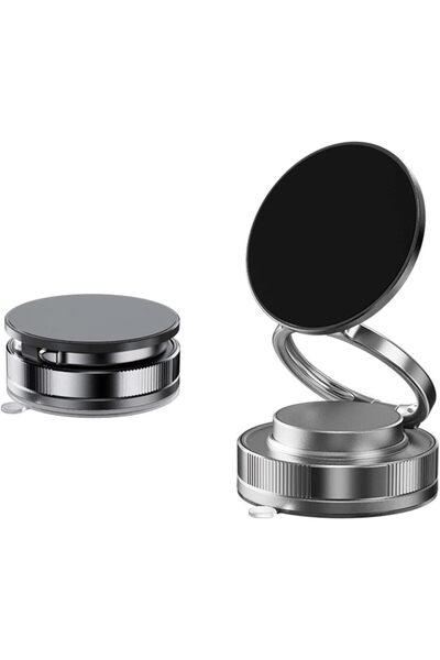 Arabest Vacuum Magnetic Car Phone Holder, Foldable Swivel Stand for All Smart...