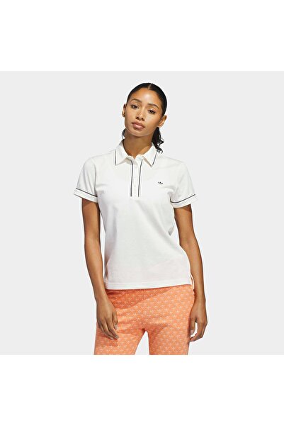 adidas Originals Solid Women's White Polo T-Shirt (Kb8598)