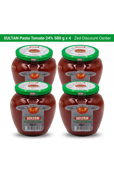 Sultan Pastă de roșii 24% 580 g x 4