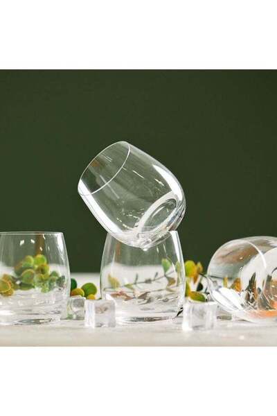 Danube Home Minetta 6-Piece Scotch Glass Set - 350ML Premium Tumbler Glasses ...