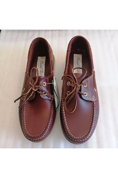 Butik Tülin Unisex Genuine Cowhide Oil-Burnt Burgundy Soft Hand-Woven Non-Sli...