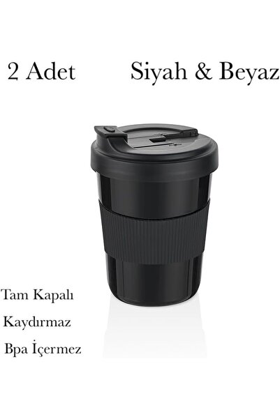 Yıldızan Ysf Shop 2 Pieces Coffee Cups 550 ml Bpa Free Hiking Travel Auto 188675