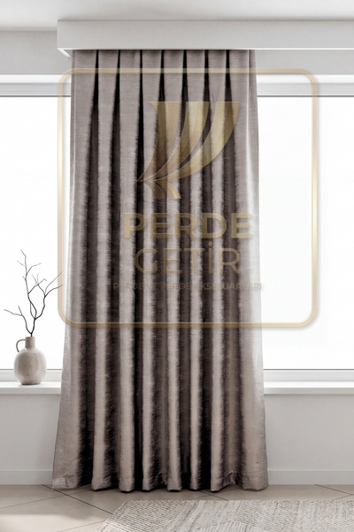 Perde Getir Victory Modern Fon Perde - Salon Perdesi - Oturma Odası Fon Perde - Düz Fon Perde