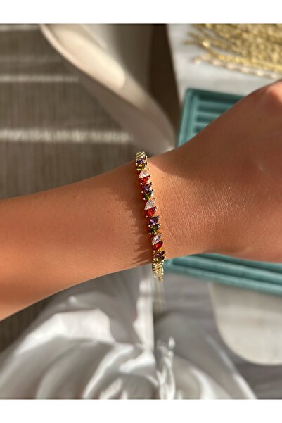 ToffyStore Vip Colorful Baguette Detail Bracelet