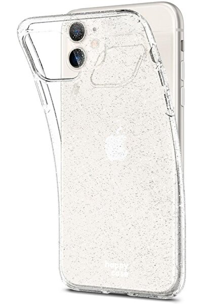 HappyCase Διάφανη Θήκη Σιλικόνης Apple iPhone 11 - Glitter Print