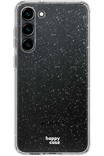 HappyCase Διάφανη Θήκη Σιλικόνης Samsung Galaxy S23 - Glitter Print