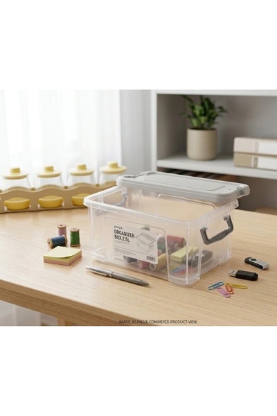 HOBBY LİFE Lockable Transparent Storage Container & Multi-Purpose Organizer B...