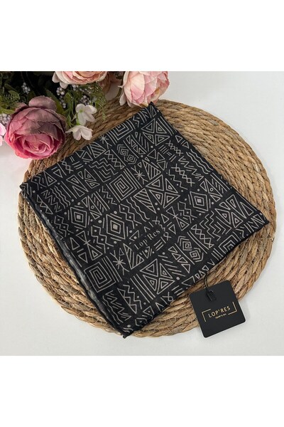 LOPRES Lop'Res Soft Cotton Scarf Black Vision Ldna1502