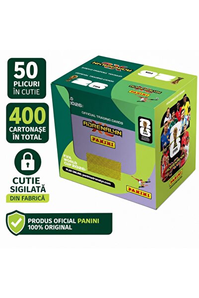 Panini Колекционерски карти Adrenalyn XL FIFA World Cup 2026 Дисплей 50 пакета