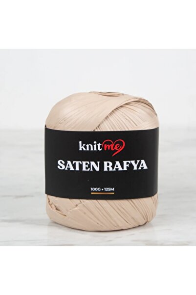 knitme SATEN RAFYA 100 GR 125 Mt RENK : HASIR